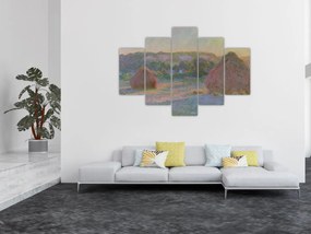 Obraz - Claude Monet, Stacks of Wheat (End of Summer) , reprodukcia (150x105 cm)