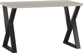 Vintino Jedálenský stôl VELORA 120 × 68 cm – kašmír / čierna oceľ