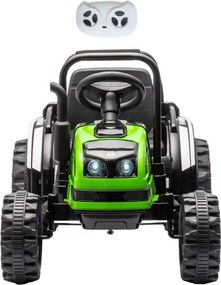 Elektrický traktor s prívesom Farmer zelený