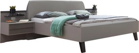 XXXLutz POSTEĽ S NOČNÝMI STOLÍKMI, 180/200 cm, hnedá, sivá Dieter Knoll - Postele - 000442028601