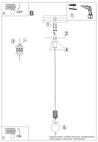 Sollux SL.1749 - Luster na lanku HALO 1xG9/8W/230V pr. 12 cm červená