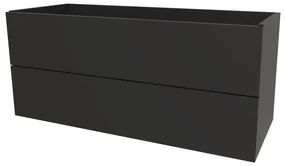 Mereo, Mereo Aira, kúpeľňová skrinka 121 cm, Multidecor, Čierna Supermat, MER-CN793SCIPM