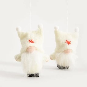 Závesná vianočná dekorácia MIKOO škriatok 754463 (2 ks)