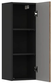 Koupelnová sestava se zápustným umyvadlem a skříňkami Talia Casella Sky 60 cm černý mat/dub casella