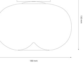 LED Stropné svietidlo VASO LED/4W/230V pr. 18 cm čierna/dymová