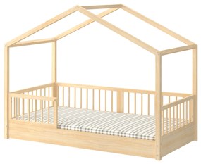 Posteľ domček Dream Nest pine 80x160 cm
