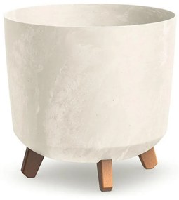 Kvetináč UH o298 mm GRACIA TUBUS BETON EFFECT krémový výška 285 mm