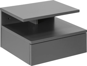 XXXLutz NOČNÝ STOLÍK, sivá, 35/22,5/32 cm - Online Only spálne - 001749085105