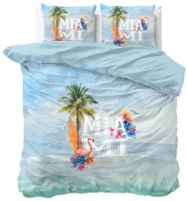 Sammer Bavlnené posteľné obliečky MIAMI v modrej farbe 5902963472335 160 x 200 cm