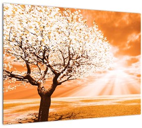 Oranžový obraz stromu (70x50 cm), 40 ďalších rozmerov