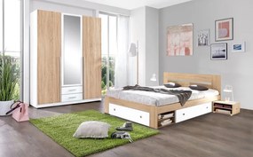 Šatníková skriňa Skate 119-484, dub/biela