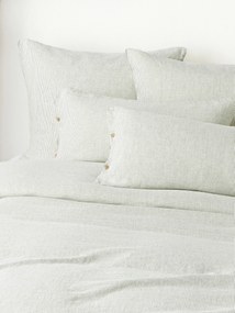 Ľanová obliečka na paplón's vypraným vzhľadom a's jemnými pruhmi Rinna