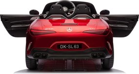 LEAN CARS Mercedes AMG SL63 Červený lakovaný batériový automobil
