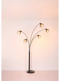 Globo 58228NBS - Stojacia lampa SEYMOUR 5xE27/40W/230V dymová