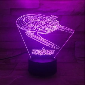 3Dmix 3DL-SL012 – 3D LED nočná lampa - Star Trek (Solar)