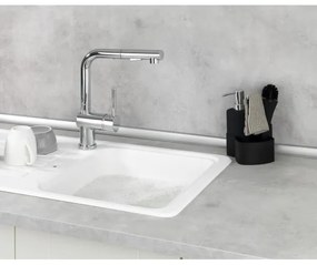 WENKO 3620127800 - Umývacia sada EMPIRE 11x19 cm čierna/strieborná