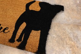 Trade Concept, Rohožka Kokos Welcome Pes - na von aj na doma, 40x60, hnedá, chodba / predsieň