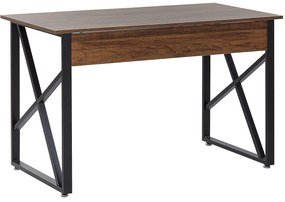 Písací stôl 120 x 60 cm tmavé drevo DARBY Beliani