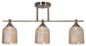 Luster na tyči 3xE14/60W/230V mosadz