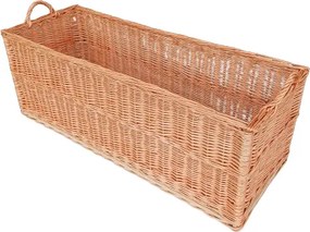 HRADIL H025 Prútený kôš na drevo ku krbu kolieska 95x44x35