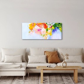 Obraz - Kvety, maľba (120x50 cm)