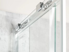 Novoterm Štvorcový sprchový kút NV-Solid SQ CHR 100 SV, chróm/transparent + vanička Victor biela