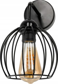 Nástenná lampa 1x E27 LOFT edison LED nad zrkadlo, drôtená guľa