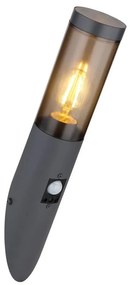 Globo 3157SAS- Vonkajšie nástenné svietidlo so senzorom BOSTON 1xE27/60W/230V IP44