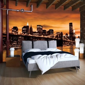 Fototapeta - New York Brooklyn Bridge City (152,5x104 cm)