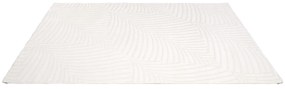 Dekorstudio Jednofarebný koberec FANCY 648 - smotanovo biely Rozmer koberca: 160x230cm