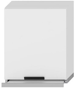 Kuchynská skrinka Denis w60/68 slim pl so striebornou rímsou
