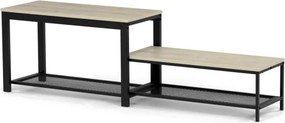 Set dvoch botníkov prírodný ABO-W2124 SON (2 ks)