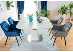 Jídelní křeslo Linea Velvet modré