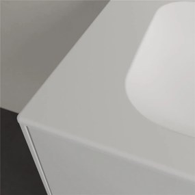 VILLEROY &amp; BOCH Finion umývadlo na skrinku s otvorom, so skrytým prepadom, 1000 x 500 mm, Stone White, s povrchom CeramicPlus, 4164ABRW