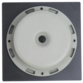 Sada 6 zemných bodových svetiel čierna štvorcová vrátane LED IP65 solárne - Terry