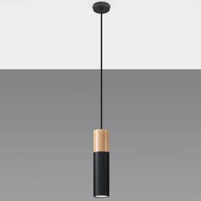 Sollux SL.0632 - Luster na lanku PABLO 1xGU10/40W/230V čierna