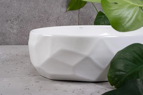 Umyvadlo na desku Rea Maya 60 cm bílé