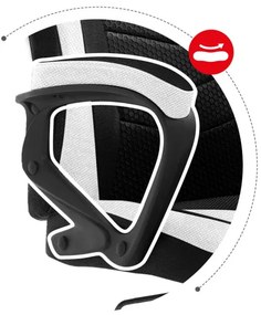 Herná stolička Force - 2.5 biela mesh