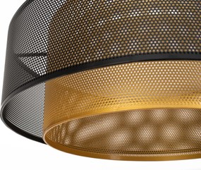 Toolight Toolight, LED závesné stropné svietidlo 40cm APP1000-CP, čierna-zlatá, OSW-07551