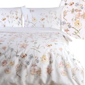 SATÉNOVÉ OBLIEČKY SATYNLOVE 180X200 CM, 2KS 70X80 CM KVETY