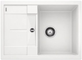 Blanco Metra 45 S Compact, silgranitový drez 680x500x190 mm, 1-komorový, biela, BLA-519565
