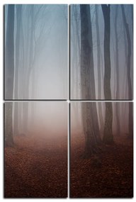 Obraz na plátne - Hmla v lese - obdĺžnik 7182E (90x60 cm)