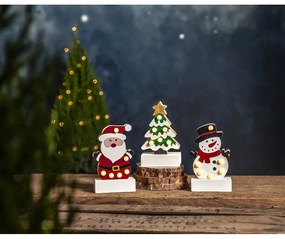 Bielo-zelená svetelná dekorácia s vianočným motívom Freddy – Star Trading