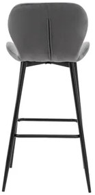 Sivá barová stolička LAIKA