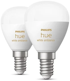 Žiarovky v súprave 2 ks E14, 5 W White ambiance – Philips Hue