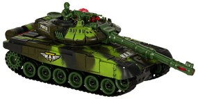 KIK Diaľkovo ovládaný vojenský tank RC War Tank 9993 2,4 GHz, lesná kamufláž