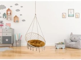 Vankúš na hojdačku STORK HOUSE žltý, malý