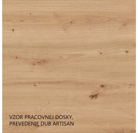 Vysoká skrinka Lesana 2 (dub artisan + biela) . Vlastná spoľahlivá doprava až k Vám domov. 1116410