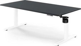 Elektrický stôl s nastaviteľnou výškou ergonomický bielo-antracitový,1600x800 mm: ARIA