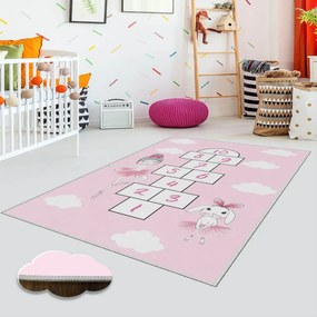 Detský koberec Skákací panák 120x180 cm ružový